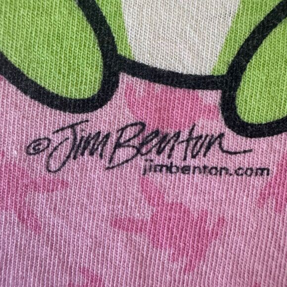 Happy Bunny Wake Me When The Boring Stops Pink Shirt Size XL Scene Emo Goth Y2K - Picture 2 of 6